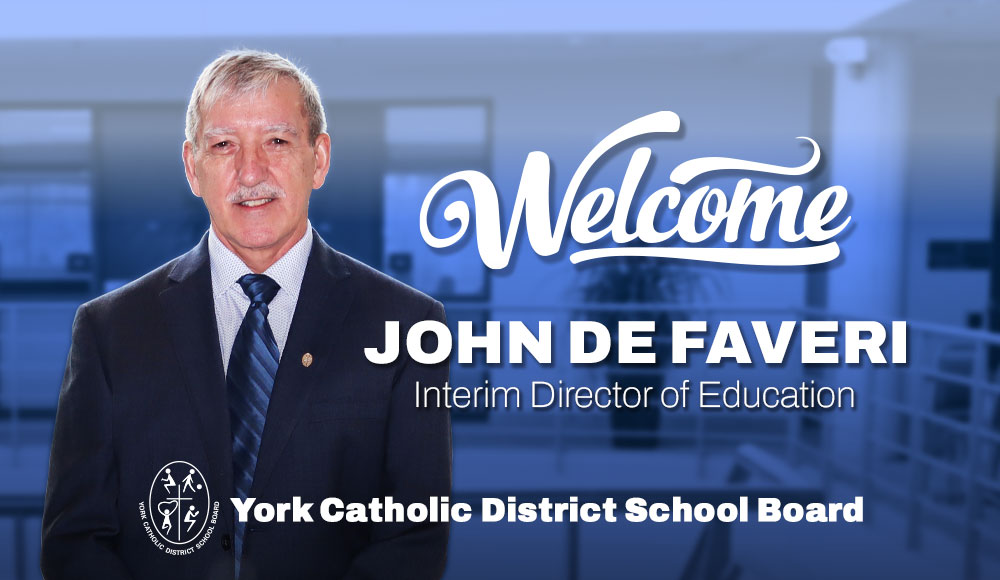 John De Faveri Interim Director of Education