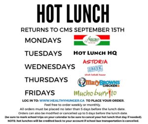 Hot Lunch 2025-2026